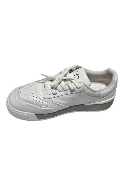 Lufian Γνήσιο δέρμα με κορδόνια casual αθλητικά παπούτσια Λευκό αθλητικό