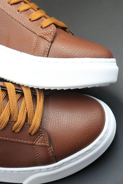 HEROD Men's Brown Sneaker Shoes |   Light Sole, City Style, Daily Comfortable Use