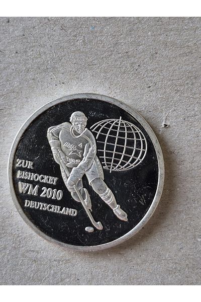 Edi Antik 3.5cm German 2010 World Ice Hockey Championships Medal