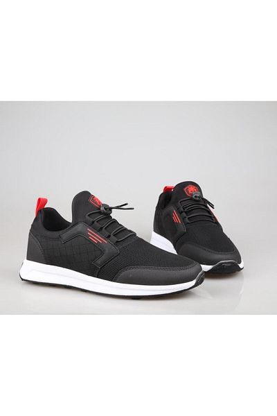 M.P. Casual Lace-Up Sneaker Black-White Shoes
