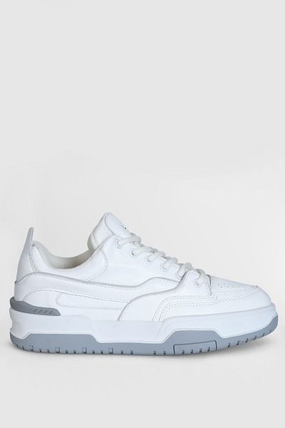 Lufian Γνήσιο δέρμα με κορδόνια Casual Sneaker Λευκά Παπούτσια