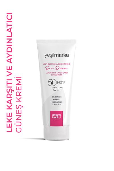 yeşilmarka Anti-Blemish & Brightening Anti-Blemish Pink Coloured Sunscreen 50 Factor (SPF) Tone Equalizer