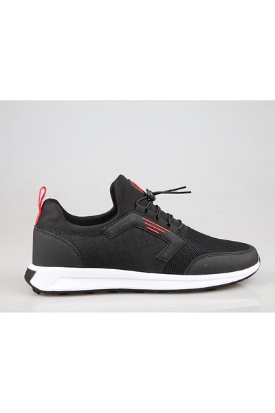 M.P. Casual Lace-Up Sneaker Black-White Shoes