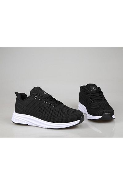 M.P. Casual Lace-Up Sneakers Black White Sneaker