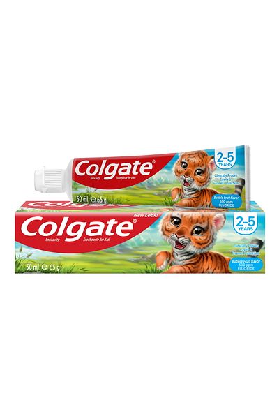 Colgate Toothpaste Anticavity For Kids 2-5 Years Bubble Fruit 65 g