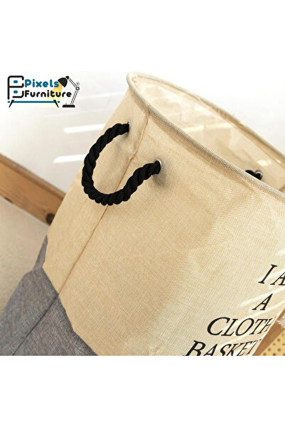 PixelsFurniture Pixel Furniture Multi-Purpose Foldable Fabric Laundry Basket