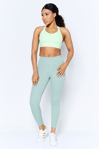 adidas Women Lightly Padded Training Sports Bra, Green