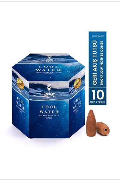 ENJOY SHOP Coll Water Okyanus Kokusu Geri Akışlı Tütsü Konikleri Backflow 10 ...