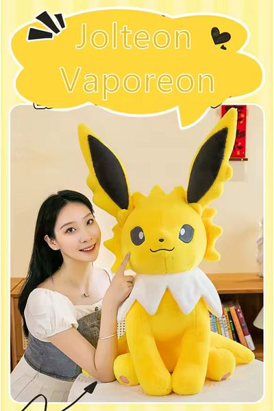 NB market Jolteon Plush Toy Large 45cm Pokemon Plush Toy Furry Dog Cat Plush