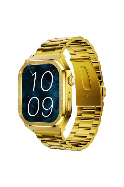MAXCOM Fw65 Iron S Smartwatch, 1.95” Amoled Screen, 340 Mah, Calls, Notifications,, Gold