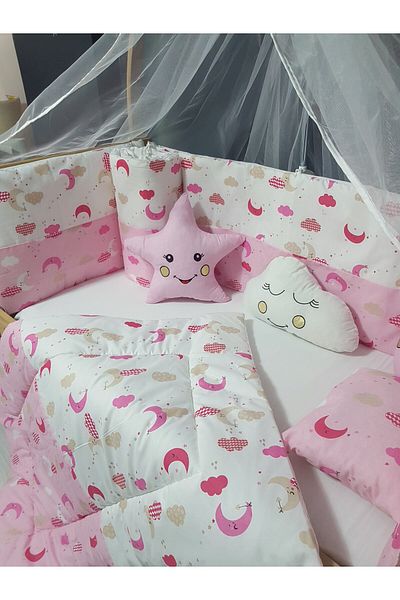 Baby Clime طقم نوم طفلة 60x120 - مع ناموسية وجهاز