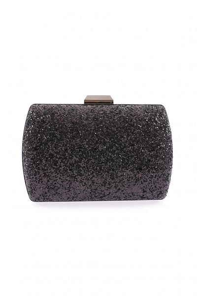 DGN Sequin Black Women's Evening Dress Clutch Bag - 3873152