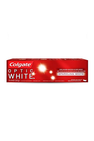 Colgate Fluoride Toothpaste Optic White Sparkling Mint 75 ml