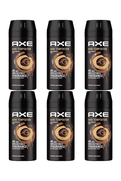 Axe Pack Of 6 Dark Temptation Deodorant Body Spray 150x6ml