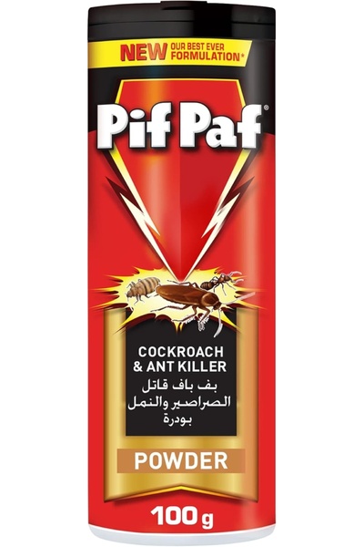 Pif Paf مسحوق قاتل للصراصير والنمل، 100 غرام