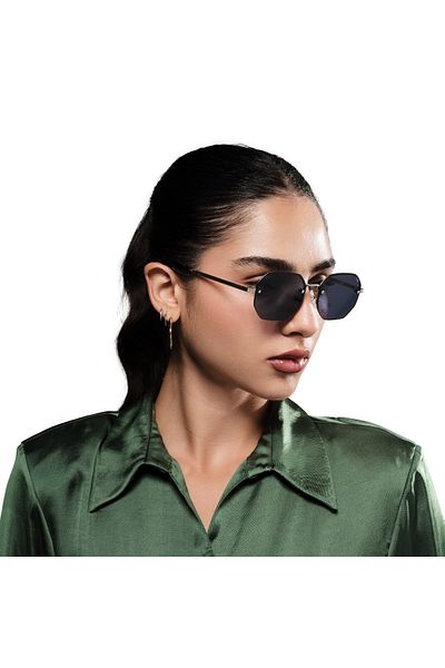 BlackOut نظارات شمسية نسائية من Eyewa - نظارات شمسية بتصميم هندسي - BlackOut NIMBUS