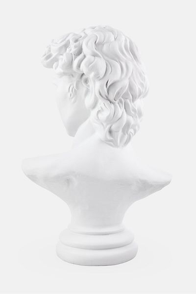 NANETTE LEPORE Polyresin Matte Greek David Statue, White