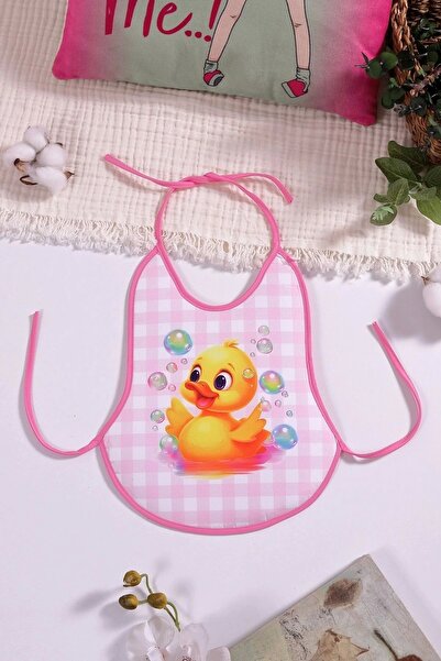 Babydonat Plaid Pink Chick Patterned Liquid Proof Pear Apron