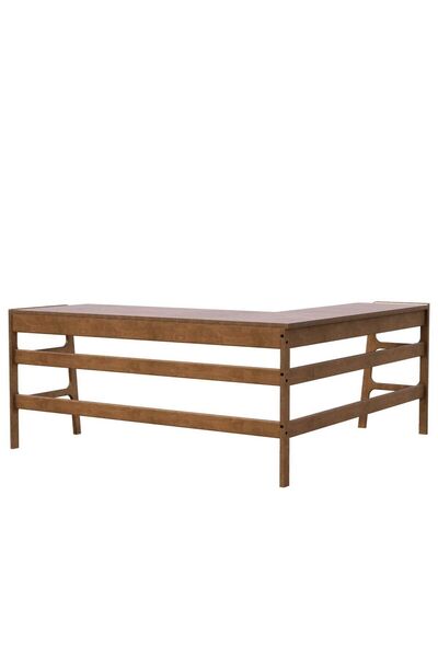 Woodesk Zeytin Ahşap Çalışma Masası 180x60 Ceviz Renk Cpt4628-170