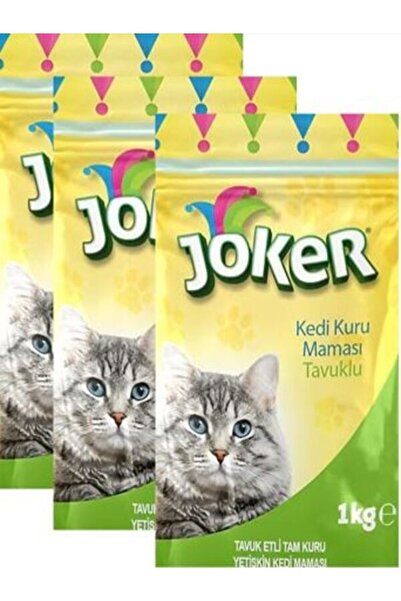 KEDİ KURU MAMASI TAVUK ETLİ 3x1 KG 3 lü Paket