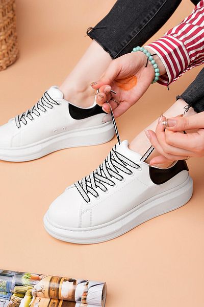 Luis Toronto LT107 Alb Spate BLACK BT Pantofi de damă