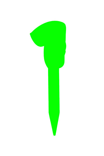 OEM Topper tort, "1", zi de nastere, aniversare,150 X 47 mm verde