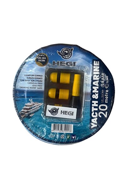 Hegi ULTRA MARIN HORTUM 20 MT KİT – Tekne & Yat Su/Havuz Hortumu (Deniz Uyumlu)