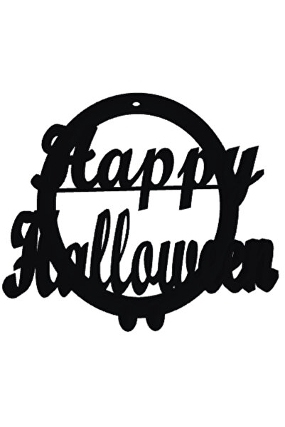 OEM Decoratiune pentru usa, "HAPPY HALOWEEN" intampinare festiva 18 x 16 cm n...