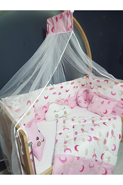 bebek_iklimi Baby Girl Sleeping Set 60X120 - with Mosquito Net Tulle and Apparatus