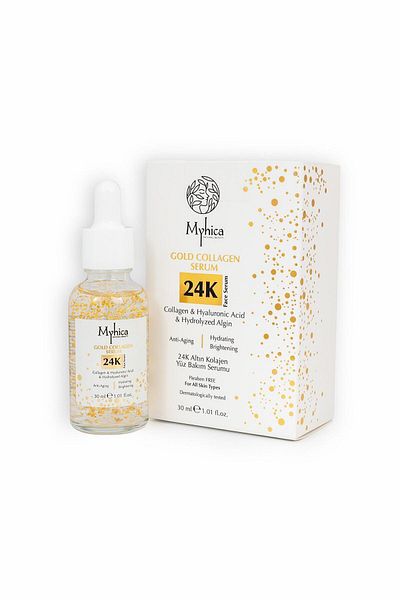 Myhica Anti-Wrinkle Collagen Serum with 24k Gold Particles 30 Ml