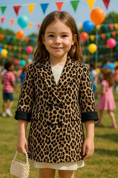 Hilal Akıncı Kids Μπουφάν με σχέδιο Leopard