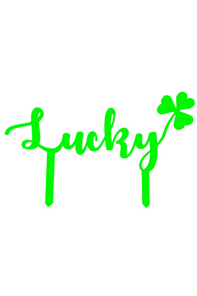 OEM Decoratiune tort, "LUCKY" topper happiness of fortune, fericitul moment 1...