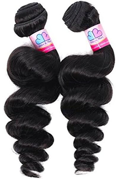 Generic Mike & Mary Hair Brazilian Virgin Hair 3 Bundles Loose Wave 300g Unprocessed Natural Color Human Hai