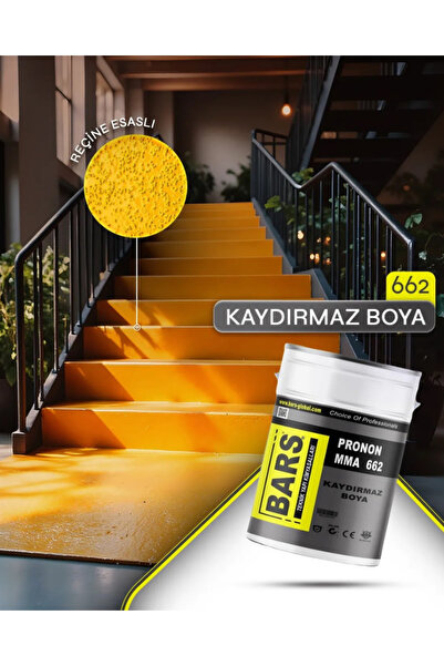 BARS Kaydırmaz Pürüzlü Merdiven Ve Zemin Boyası - Siyah
