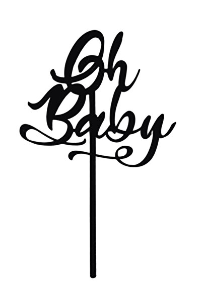 OEM Decoratiune tort, "OH, BABY!" topper baby shower, caldura primei imbratis...