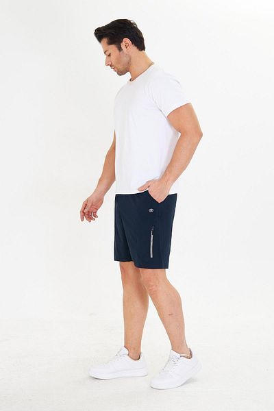 Marco Ferry Ανδρικό StretchFit ελαστικό σορτς με τσέπες Cargo Navy Blue 6040-L