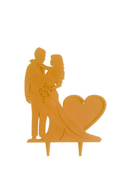 OEM Decoratiune topper tort, "MIRE SI MIREASA" perfect wedding, 17,8 x 12 cm ...