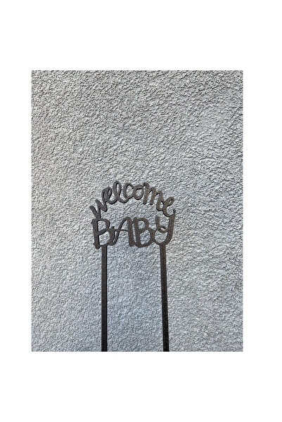 OEM Decoratiune topper tort "Welcome baby", Bun venit bebe, Petrecere anivers...