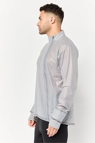 hoka Men Sportswear Fit Long Sleeves Training Jacket, Grey