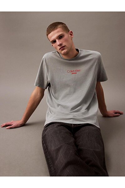 Calvin Klein Erkek SS ACID WASH 20S CN TEE T-shirt
