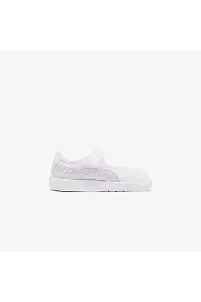 Puma Courtflex V3 Lina V Ps Kids White Sports Shoes