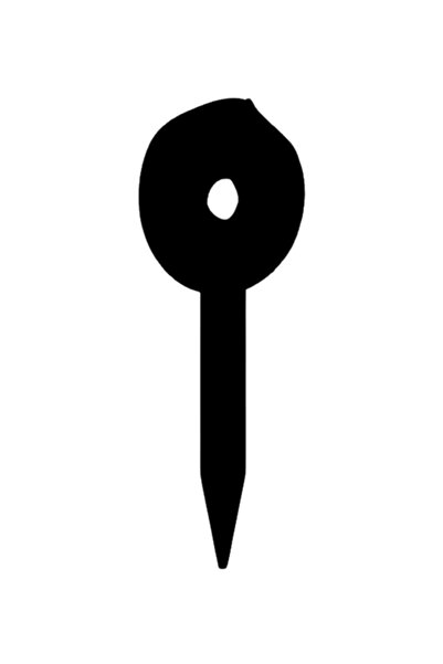 OEM Topper tort, "0", zi de nastere, aniversare,150 X 53 mm negru