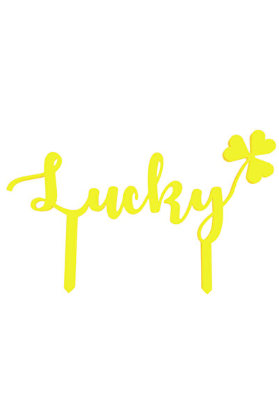 OEM Decoratiune tort, "LUCKY" topper happiness of fortune, fericitul moment 1...