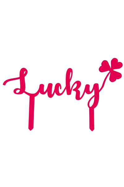 OEM Decoratiune tort, "LUCKY" topper happiness of fortune, fericitul moment 1...