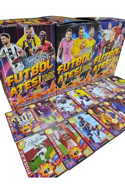 Emrah Gültekin كرة القدم فاير جولدن سيريز 100 كيس جيلاتين تحتوي على 200 بطاقة...