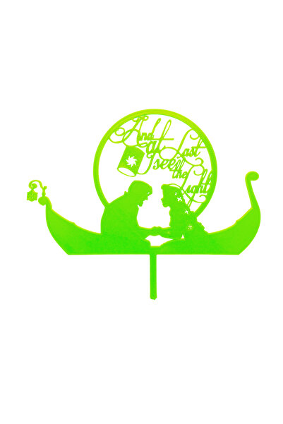 OEM Decoratiune topper tort, "AND AT LAST I SEE THE LIGHT", disney couple, 15...