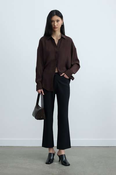 Suud Collection Siyah Janet Flare Pantolon