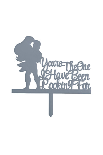 OEM Topper tort, "YOU'RE THE ONE I HAVE BEEN LOOKING FOR", nunta, logodna 15 ...