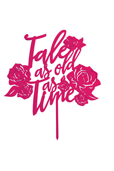 OEM Decoratiune tort, "TALE AS OLD AS TIME", topper eternitatea intr-o povest...