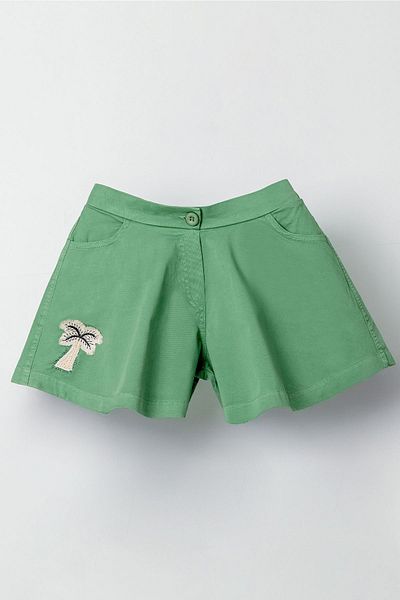 HAUSEkids 8-14 Years Miami Paloma Girl's Shorts-Green